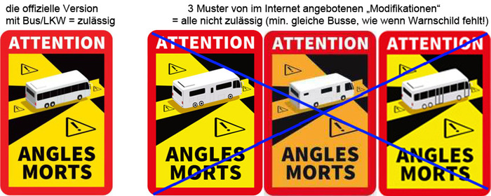 20 - ANGLES MORTS Aufkleber :: Wohnmobiltipps